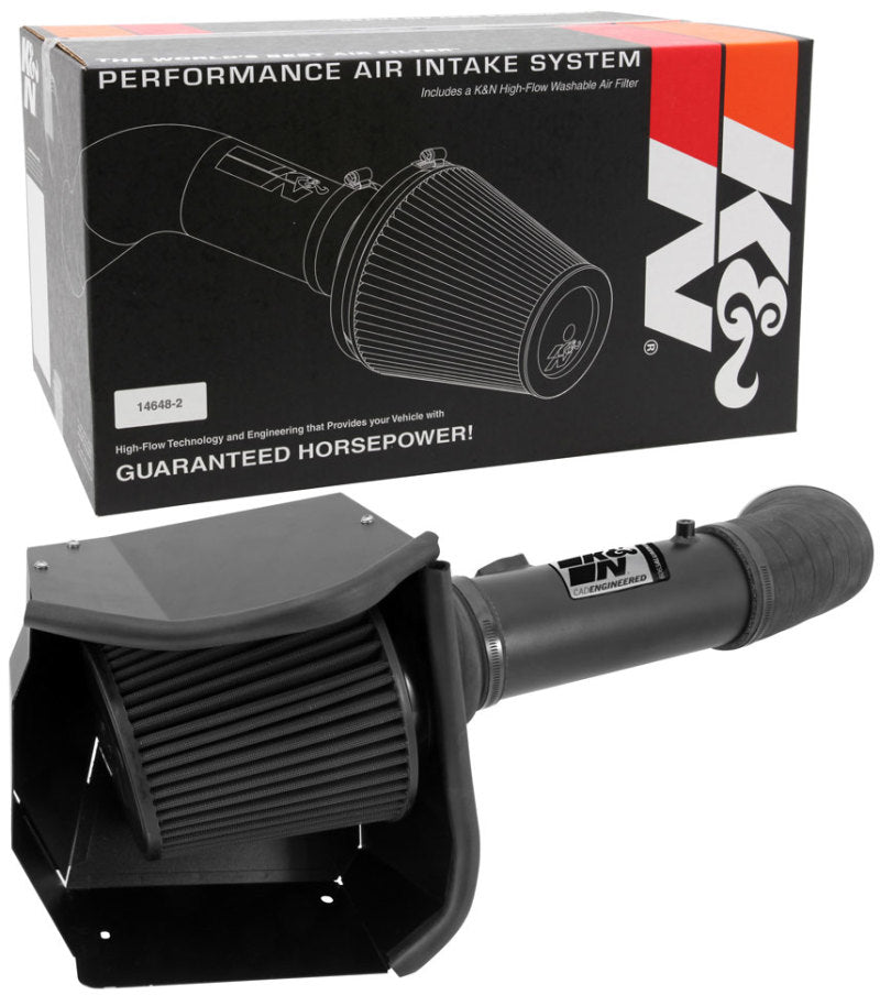 K&N 11-13 Ford F250/F350/F450/F550 Super Duty 6.7L V8 DSL Black Performance Intake Kit