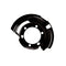Omix Dust Shield Brake Front Left- 84-06 Jeep models