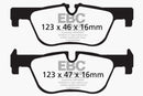 EBC 14+ BMW 228 Coupe 2.0 Turbo ATE calipers Ultimax2 Rear Brake Pads