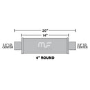 MagnaFlow Muffler Mag SS 14X4X4 2.5X2.5