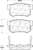 StopTech Performance 2000-2009 Honda S2000 Rear Sport Brake Pads