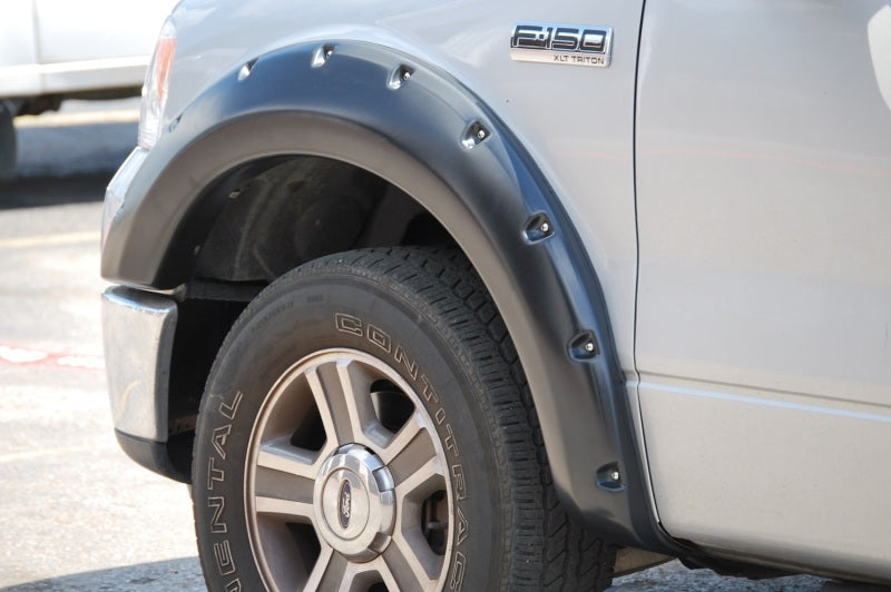 Lund 04-08 Ford F-150 RX-Rivet Style Textured Elite Series Fender Flares - Black (4 Pc.)