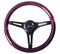 NRG Classic Wood Grain Steering Wheel (350mm) Purple Pearl/Flake Paint w/Black 3-Spoke Center