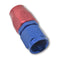 Russell Performance -6 AN Red/Blue Straight Full Flow Hose End