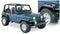 Bushwacker 87-95 Jeep Wrangler Cutout Style Flares 4pc Cutting Optional Not Renegade - Black