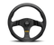 Momo Team Steering Wheel 300 mm - 4 Black Leather/Black Spokes