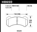 Hawk 09-11 Nissan GT-R Performance Ceramic Street Front Brake Pads