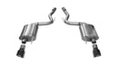 Corsa 2015 Ford Mustang GT 5.0 3in Axle Back Exhaust Black Dual Tips (Touring)