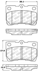 StopTech Performance 06 Lexus GS300/430 / 07-08 GS350 / 06-08 IS250/350 Rear Brake Pads