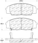 StopTech Performance 00-09 S2000/06+ Civic Si/02-06 RSX-S (non base) Front Brake Pads