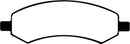 EBC 06-09 Chrysler Aspen 4.7 Ultimax2 Front Brake Pads