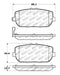 StopTech OE Fit Rear Sport Brake Pads