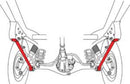 SPC Performance 91-97 Toyota Landcruiser Rear Lower Control Arms (Pair)