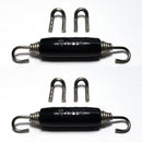 Ticon Industries Black Silicone Titanium Spring Tab and Spring Kit (4 Tabs/2 Springs) - 2 Pack