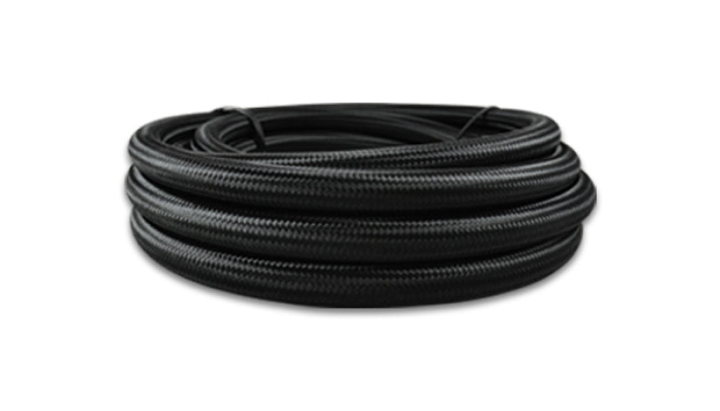 Vibrant -10 AN Black Nylon Braided Flex Hose (10 foot roll)