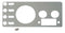 Kentrol 77-86 Jeep CJ Gauge Cover - Polished Silver