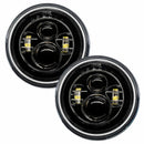 Oracle 7in High Powered LED Headlights - Black Bezel - Amber