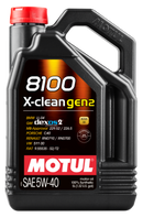 Motul 5L Synthetic Engine Oil 8100 X-CLEAN Gen 2 5W40