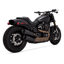 Vance & Hines HD Softail 18-22 Fatbob Hgh S/O Black Slip-On Exhaust