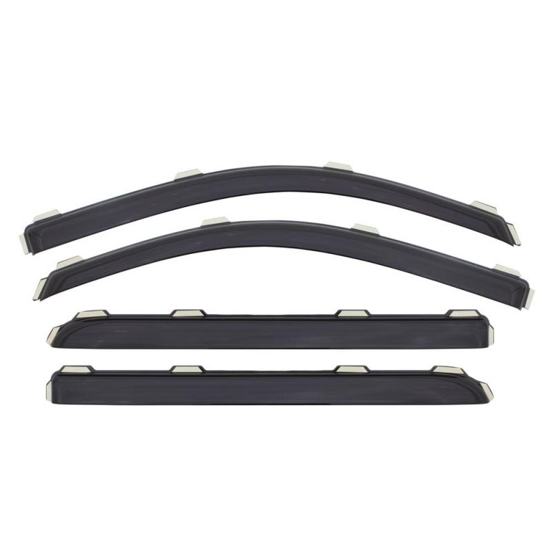 AVS 07-08 Honda Fit Ventvisor In-Channel Front & Rear Window Deflectors 4pc - Smoke