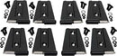 Kentrol 07-18 Jeep Wrangler JK Door Hinge Set 8 Pieces 4 Door - Powdercoat Black