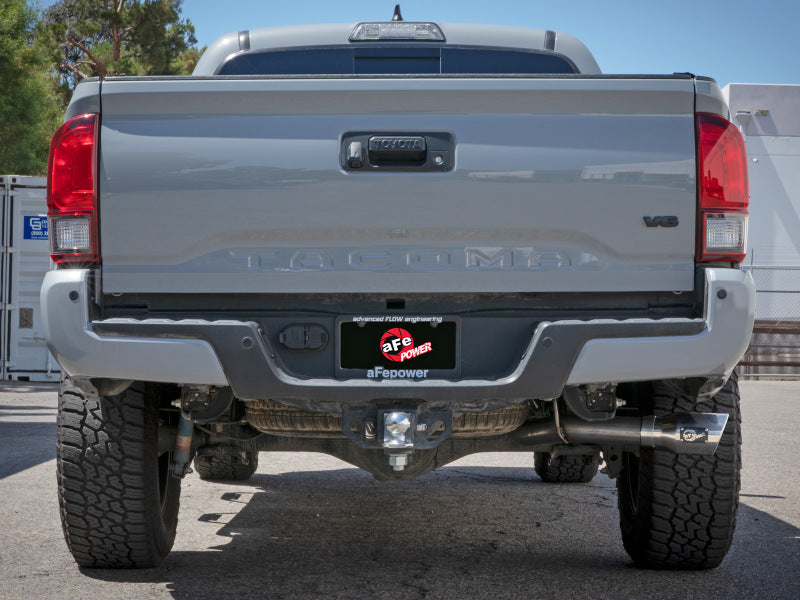 aFe 16-22 Toyota Tacoma Apollo GT Series 2.5in. - 3in. 409 SS Cat-Back Exhaust w/ Polished Tip