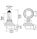Hella Optilux H8 12V/35W XB Xenon White Bulb (pair)