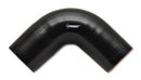 Vibrant 4 Ply Reinforced Silicone Elbow Connector - 4.5in I.D. - 90 deg. Elbow (BLACK)