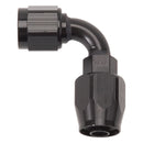 Russell Performance -6 AN Black 90 Degree Full Flow Hose End