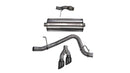 Corsa Cat Back Exhaust, Sport, 3in, Single Side Twin Black 4in Tips, 2015 Chevy Tahoe/GMC Yukon