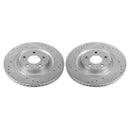 Power Stop 17-19 Audi A4 Rear Evolution Drilled & Slotted Rotors - Pair