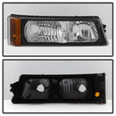 xTune Chevy Silverado 03-06 Projector Headlights 4pcs - LED Halo - Black PRO-JH-CSIL03-SET-BK