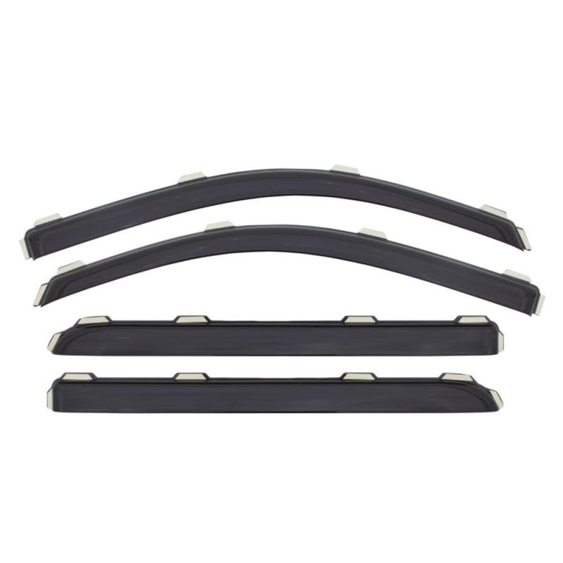 AVS 16-18 Kia Sorento Ventvisor In-Channel Front & Rear Window Deflectors 4pc - Smoke