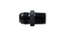 Vibrant Straight Adapter Fitting Size -12AN x 1in NPT