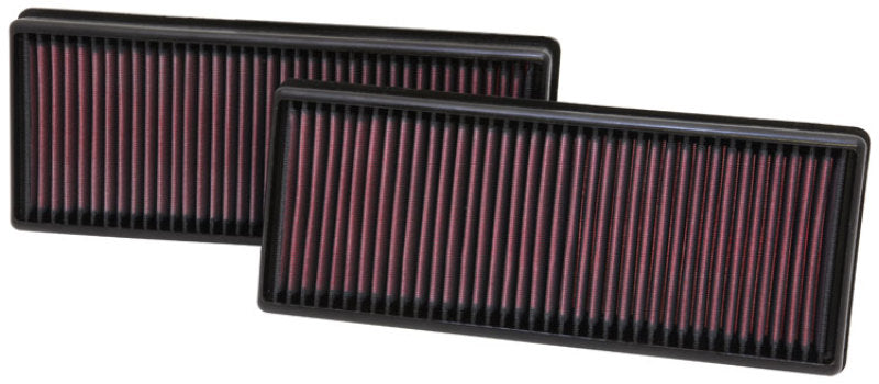 K&N Replacement Air Filter 12.563in O/S Length x 5.25in O/S Width x 1.625in H (Inc 2 Filters)