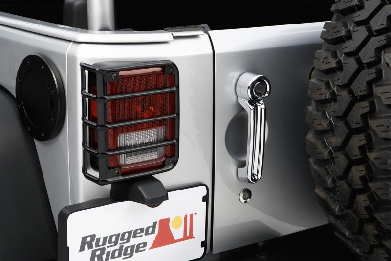 Rugged Ridge 07-18 Jeep Wrangler Black Tail Light Euro Guards