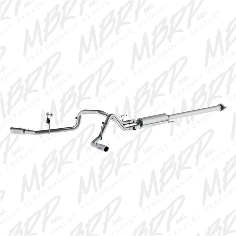 MBRP 2015 Ford F-150 2.7L / 3.5L EcoBoost 2.5in Cat Back Dual Side Split Alum Exhaust System