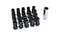 ISR Performance Steel 50mm Open Ended Lug Nuts M12x1.25 - Black