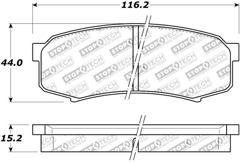 StopTech Street Brake Pads - Rear