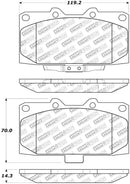 StopTech Street Select Brake Pads - Front