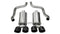 Corsa Black Xtreme Axle-Back Exhaust w/Dual Black 3.5in Tips 09-13 Chevrolet Corvette C6 6.2L V8