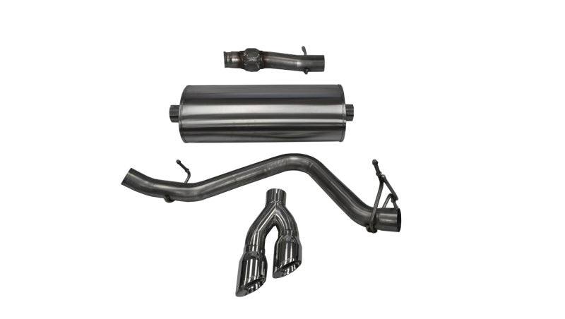 Corsa 14 GMC Sierra/Chevy Silv 1500 Reg. Cab/Std. Bed 5.3L V8 Polished Sport Single Side CB Exhaust