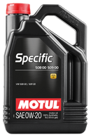 Motul 5L Specific 508 0W20 Oil - Acea A1/B1 / VW 508.00/509.00 / Porsche C20