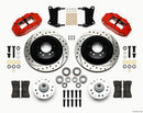 Wilwood Narrow Superlite 6R Front Hub & 1PC Rtr Kit 12.88in Dril -Red 67-69 Camaro 64-72 Nova