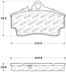 StopTech Performance 97-04 Porsche Boxster / 00-08 Boxster S / 98-08 911 Rear Brake Pads